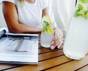 Pyszne lemoniady w restauracji przyjaznej dzieciom